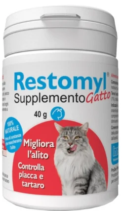 Innovet Restomyl Supplemento Gatto Supporto Nutrizionale Cavo Orale, 40g