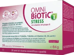 Institut Allergosan Omni-Biotic Stress - Integratore per la flora e lo stress, 28 bustine da 3 g
