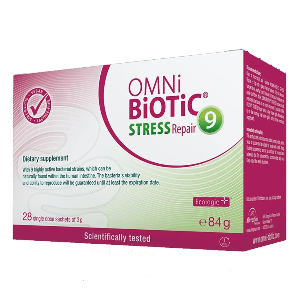Institut Allergosan OmniBiOTiC - Stress Repair Integratore Alimentare, 28bustine