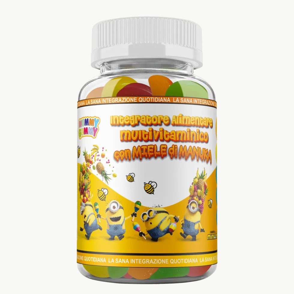 Integra MummyGummy Minions - Integratore multivitaminico per la crescita, 60 caramelle gommose