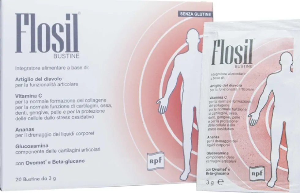 Integratore Rpf flosil - per la funzionalità articolare e il microcircolo, 20 bustine