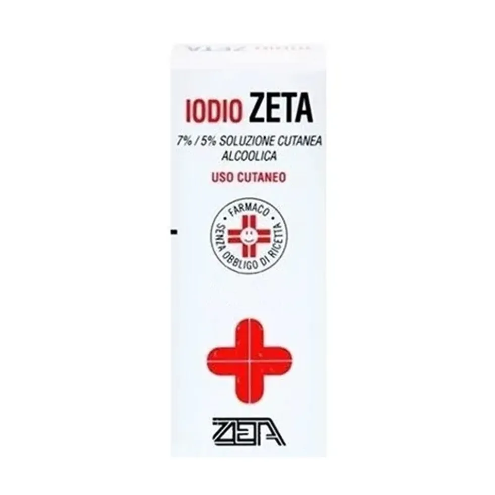 Iodio 7%/5% Soluzione Cutanea Alcoolica Antisettico e Disinfettante, 50ml