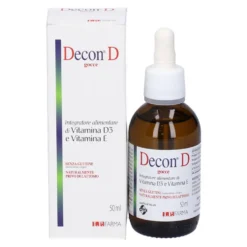 IP Farma Decon D Gocce Integratore di Vitamina D3 ed E, 50ml
