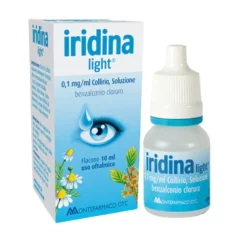 Iridina Light Collirio 0,1ml/ml Benzalconio Cloruro Disinfezione Mucosa Oculare, 10ml