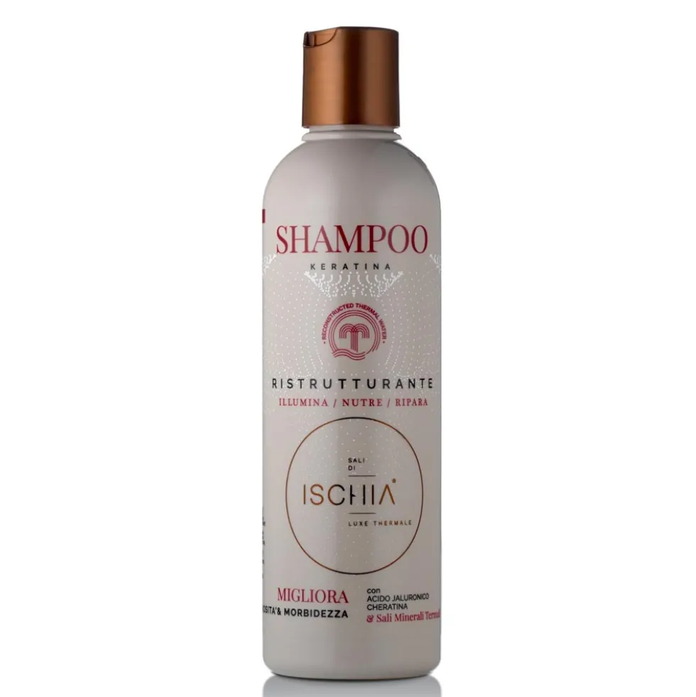 Ischia Shampoo Ristrutturante per Capelli Danneggiati, 250ml