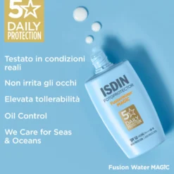 ISDIN Fotoprotector - Fusion Water Magic SPF50 Protezione Solare Viso Ultraleggera, 50ml