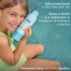 ISDIN Fotoprotector Pediatrics - Spray Wet Skin SPF50 Solare Corpo Spray Bambini, 250ml