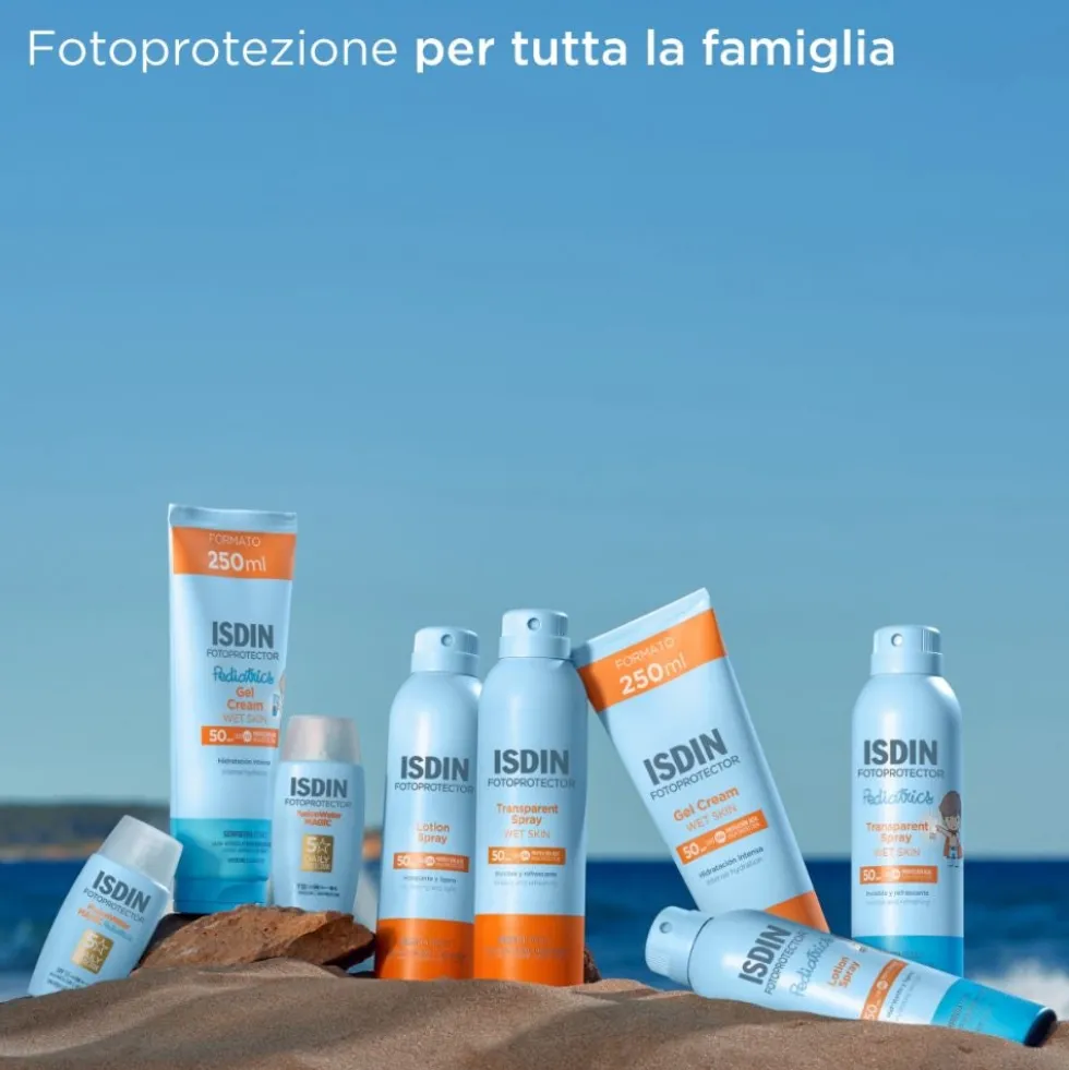 ISDIN Fotoprotector Pediatrics - Spray Wet Skin SPF50 Solare Corpo Spray Bambini, 250ml