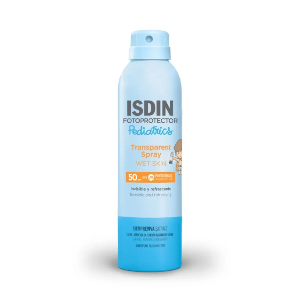 ISDIN Fotoprotector Pediatrics - Spray Wet Skin SPF50 Solare Corpo Spray Bambini, 250ml