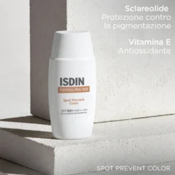 Isdin Fotoultra Spot Prevent Color SPF50+ Crema solare colorata per prevenire le macchie, 50 ml