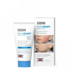 Isdin Nutratopic Pro-AMP Crema Viso Pelle Atopica, 50Ml