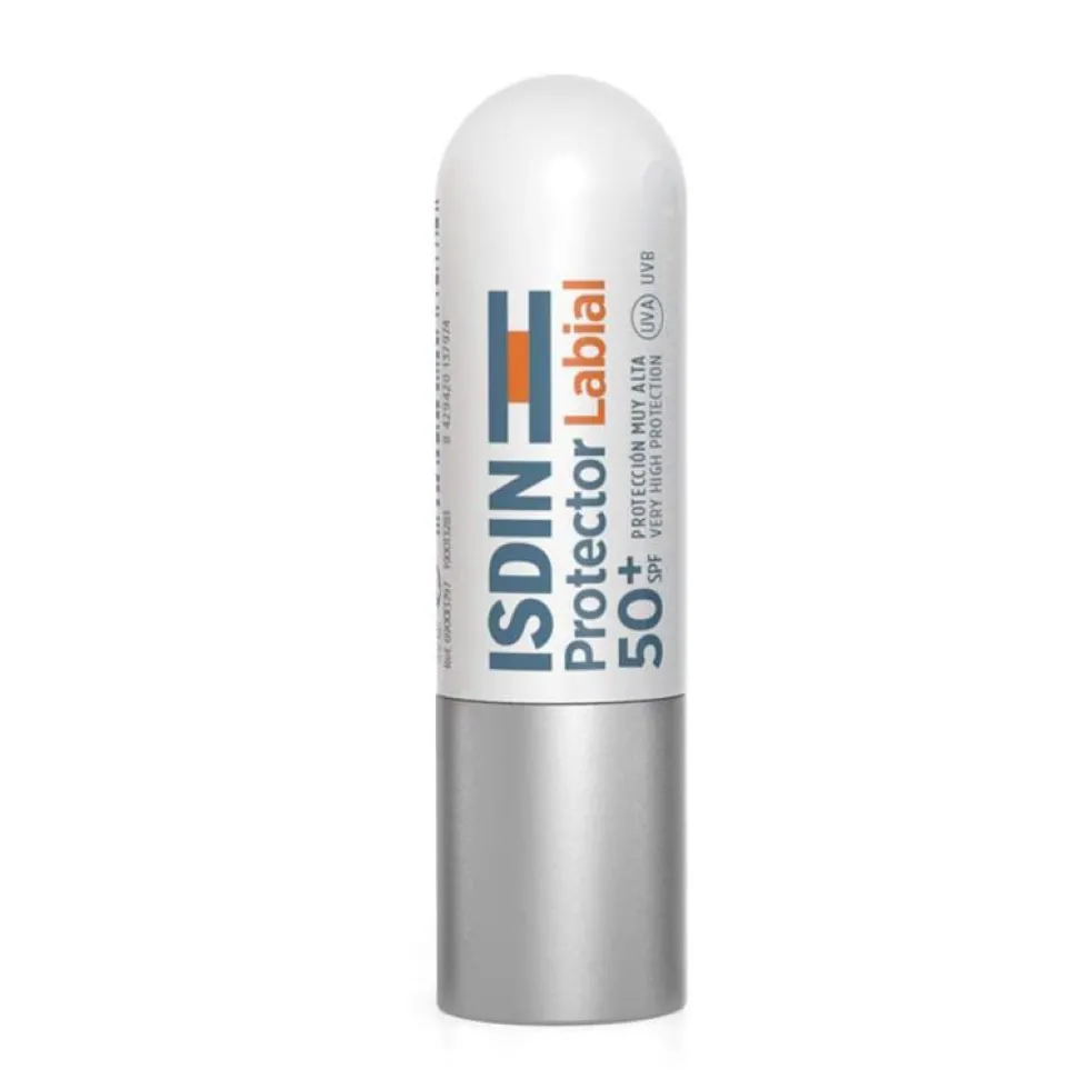 Isdin Stick solare labbra SPF 50+ - Balsamo labbra per la protezione solare e l'idratazione, 4 g