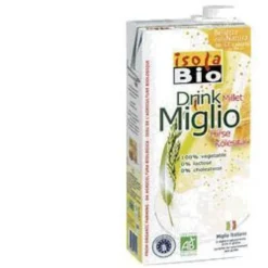 Isola Bio Miglio Drink - Bevanda vegetale a base di miglio senza glutine e lattosio, 1 l