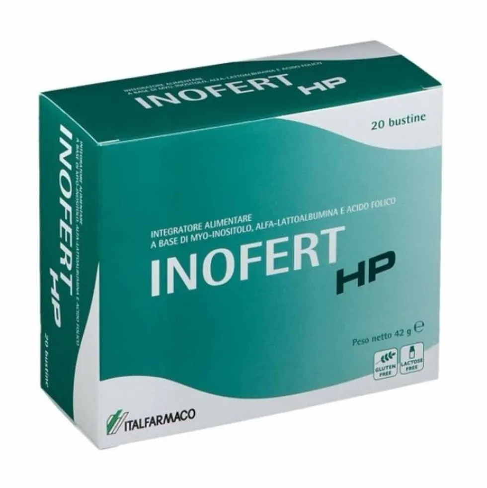 Italfarmaco Inofert HP Integratore di Inositolo e Acido folico, 20 Bustine