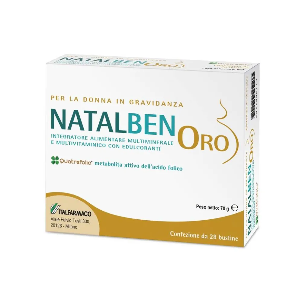 Italfarmaco Natalben Oro Integratore Alimentare 28 Bustine