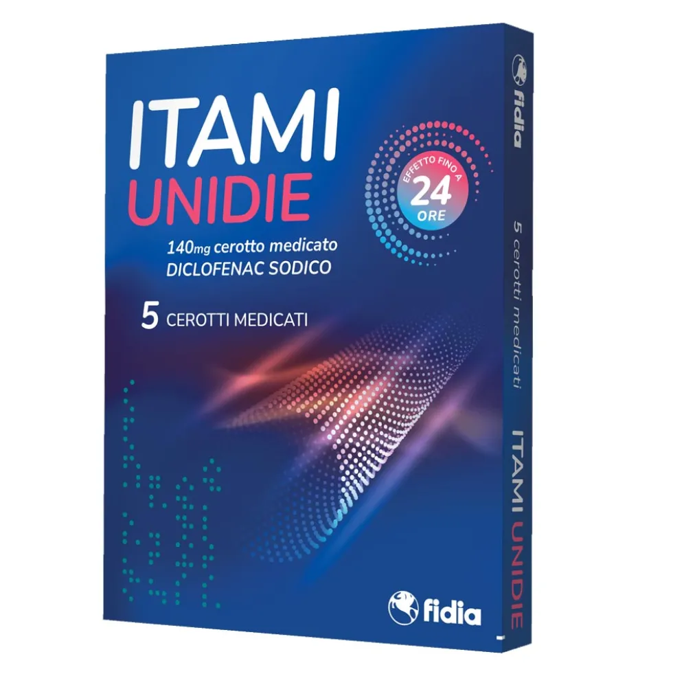 Itami Unidie Cerotto Medicato 140mg Diclofenac Sodico, 5 cerotti medicati