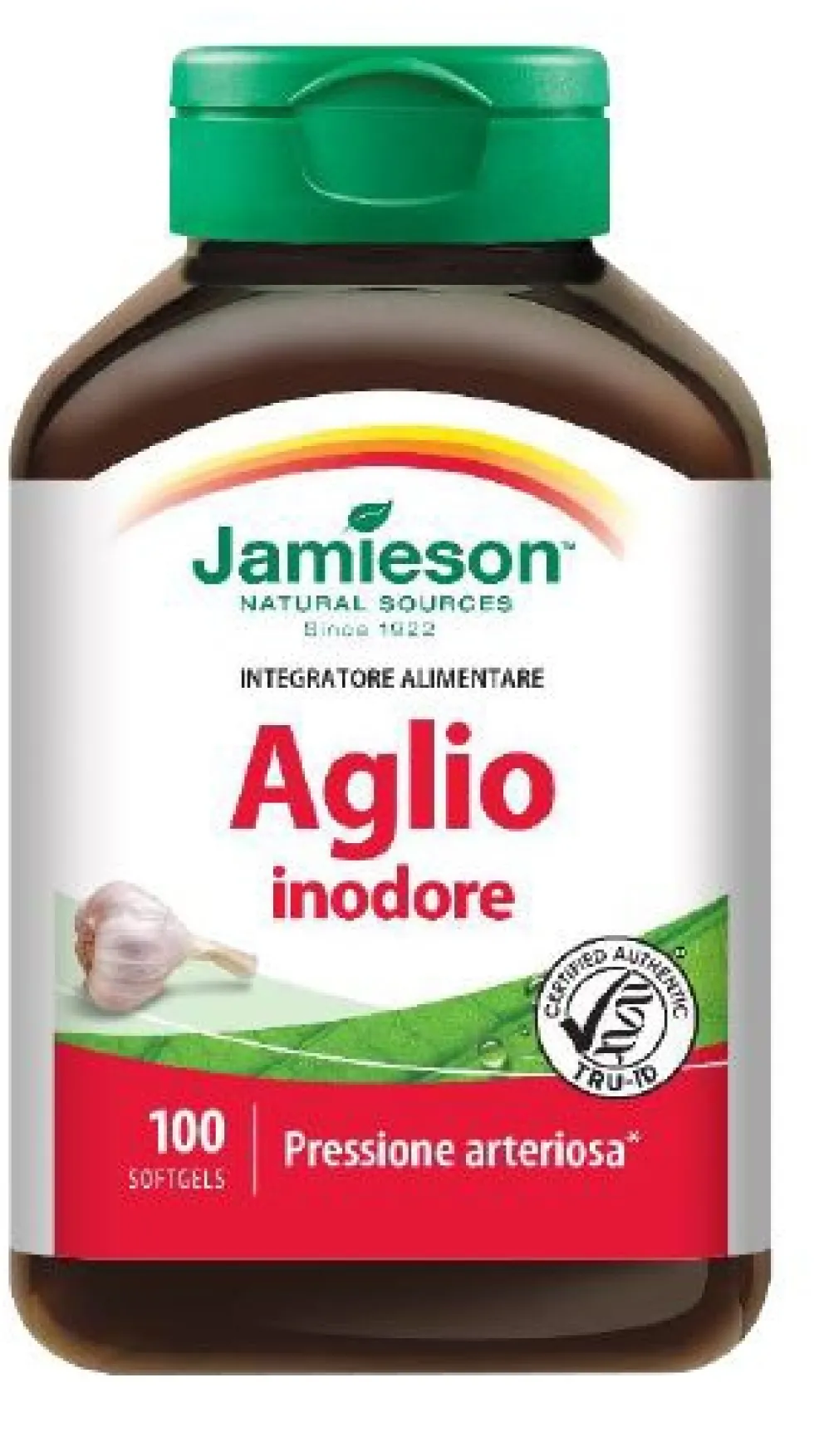 Jamieson Aglio Inodore Integratore Pressione Arteriosa, 100 Softgel
