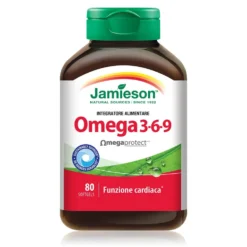 Jamieson Omega 3-6-9 Integratore Funzione Cardiaca, 80 Perle