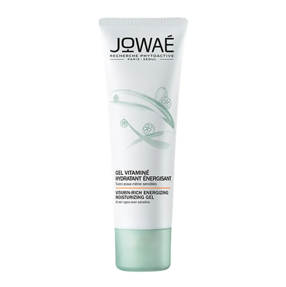 Jowaé Gel Vitaminizzato Idratante Energizzante Viso - Gel per idratare e defaticare la pelle, 40 ml
