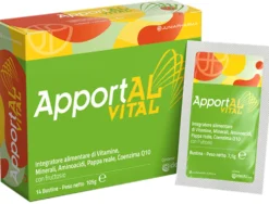 Junia Pharma Apportal Vital - Integratore per stanchezza, energia e difese immunitarie, 14 bustine