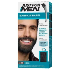 Just For Men Barba e baffi Kit colorazione M55 nero