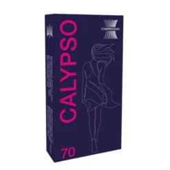 Juzo Compressana Calypso Calze di Sostegno Fini Supporto 12-14 mmHg Collant 70 DEN Colore Nero Taglia L, 1 Paio