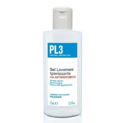 Kelemata PL3 Gel lavamani antibatterico - Gel igienizzante per le mani senz'acqua, 75 ml