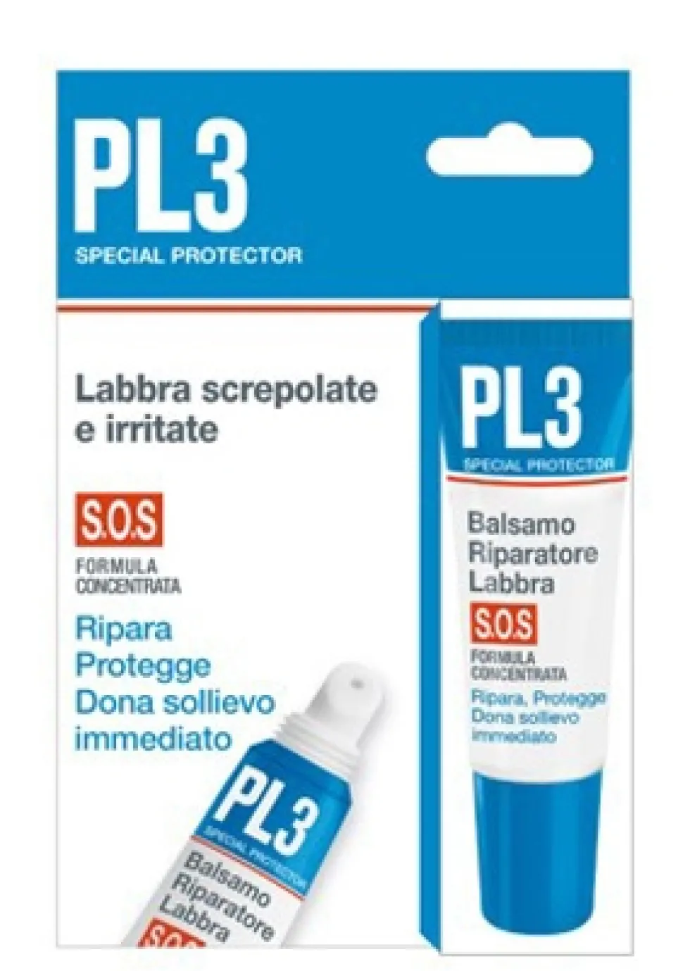 Kelemata PL3 SOS Balsamo Riparatore Labbra Screpolate E Irritate, 7,5ml