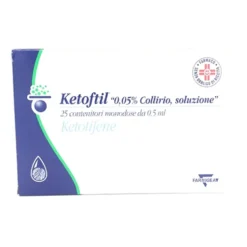 Ketoftil 0,05% Collirio, Soluzione 25 Contenitori Monodose Da 0,5 Ml