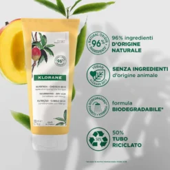 Klorane Burro di Mango - Balsamo Districante Nutritivo Capelli Secchi, 200ml
