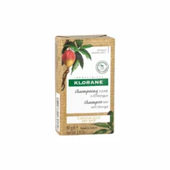 Klorane Burro di Mango - Shampoo Solido al Mango per Capelli Secchi, 80g