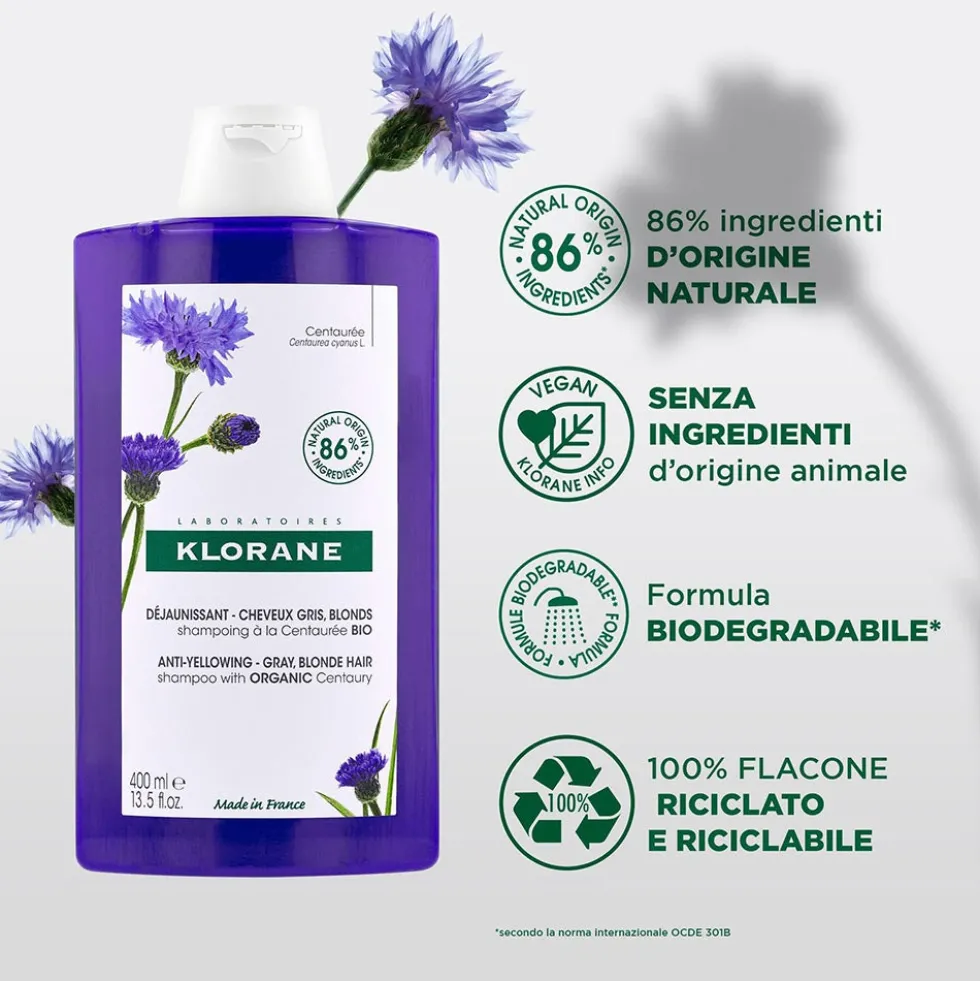 Klorane Centaurea - Shampoo Anti Giallo, 400ml