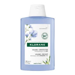Klorane Fibre Di Lino - Shampoo Volumizzante per Capelli Sottili, 200ml