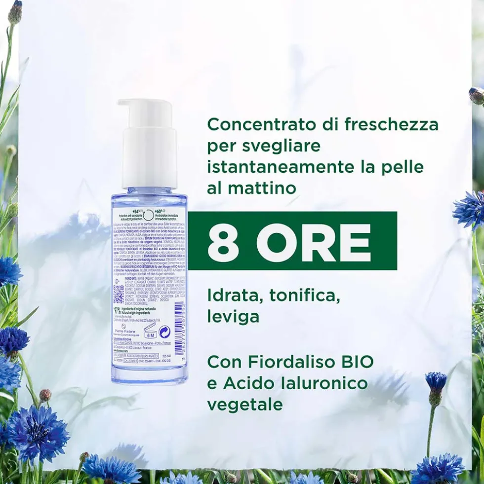 Klorane Fiordaliso - Siero Risveglio Tonificante all'Acido Ialuronico, 50ml