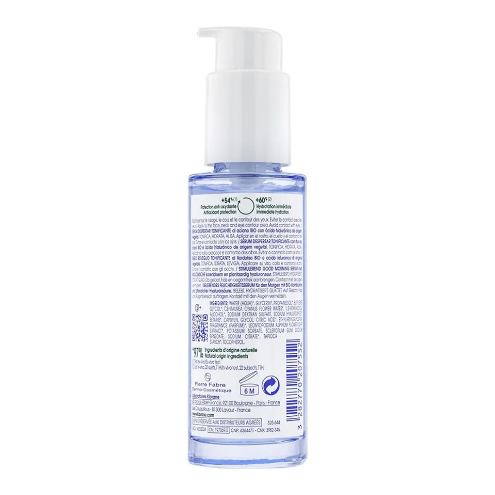 Klorane Fiordaliso - Siero Risveglio Tonificante all'Acido Ialuronico, 50ml