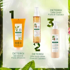 Klorane Fiori d'Arancio - Gel Doccia Nutritivo con Burro di Cupuacu, 200ml