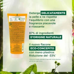 Klorane Fiori d'Arancio - Gel Doccia Nutritivo con Burro di Cupuacu, 200ml