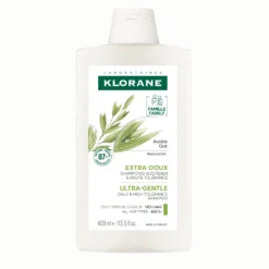 Klorane Latte D'Avena - Shampoo Ultra-Dolce per Tutti i Tipi di Capelli, 400ml