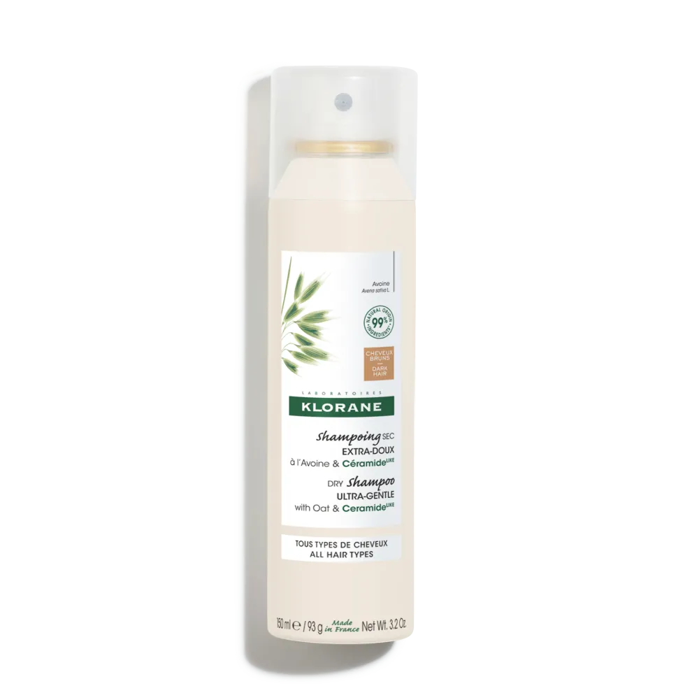 Klorane Latte D'Avena - Shampoo Secco Extra-Delicato all'Avena e Ceramide, 150ml