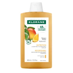 Klorane Mango - Shampoo Nutritivo Capelli Secchi Aridi Sfibrati, 400ml