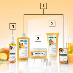 Klorane Mango - Shampoo Nutritivo Capelli Secchi Aridi Sfibrati, 400ml