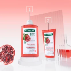 Klorane Melograno - Shampoo Luminosità per Capelli Colorati, 400ml