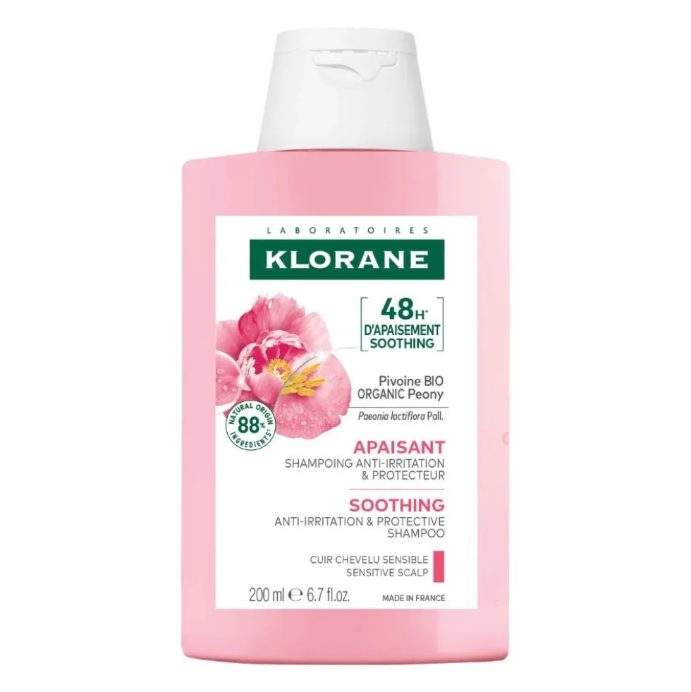 Klorane Peonia - Bio Shampoo Lenitivo e Anti-Irritante, 200ml