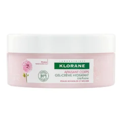 Klorane Peonia - Gel crema corpo idratante e lenitivo per pelli sensibili, 200 ml