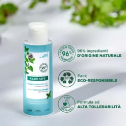 Klorane Polvere Purificante 3 in 1 - Detergente viso esfoliante per le pelli miste e grasse, 50 g
