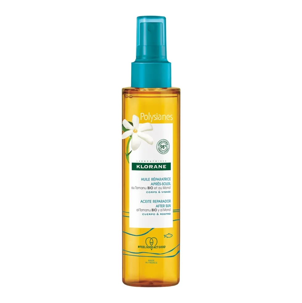 Klorane Polysianes - Olio Ristrutturante Doposole Corpo Viso, 150ml