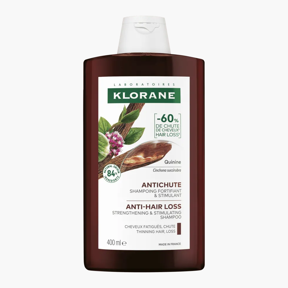 Klorane Shampoo Fortificante & Stimolante alla Chinina Stimola la Crescita dei Capelli Indeboliti, 400ml