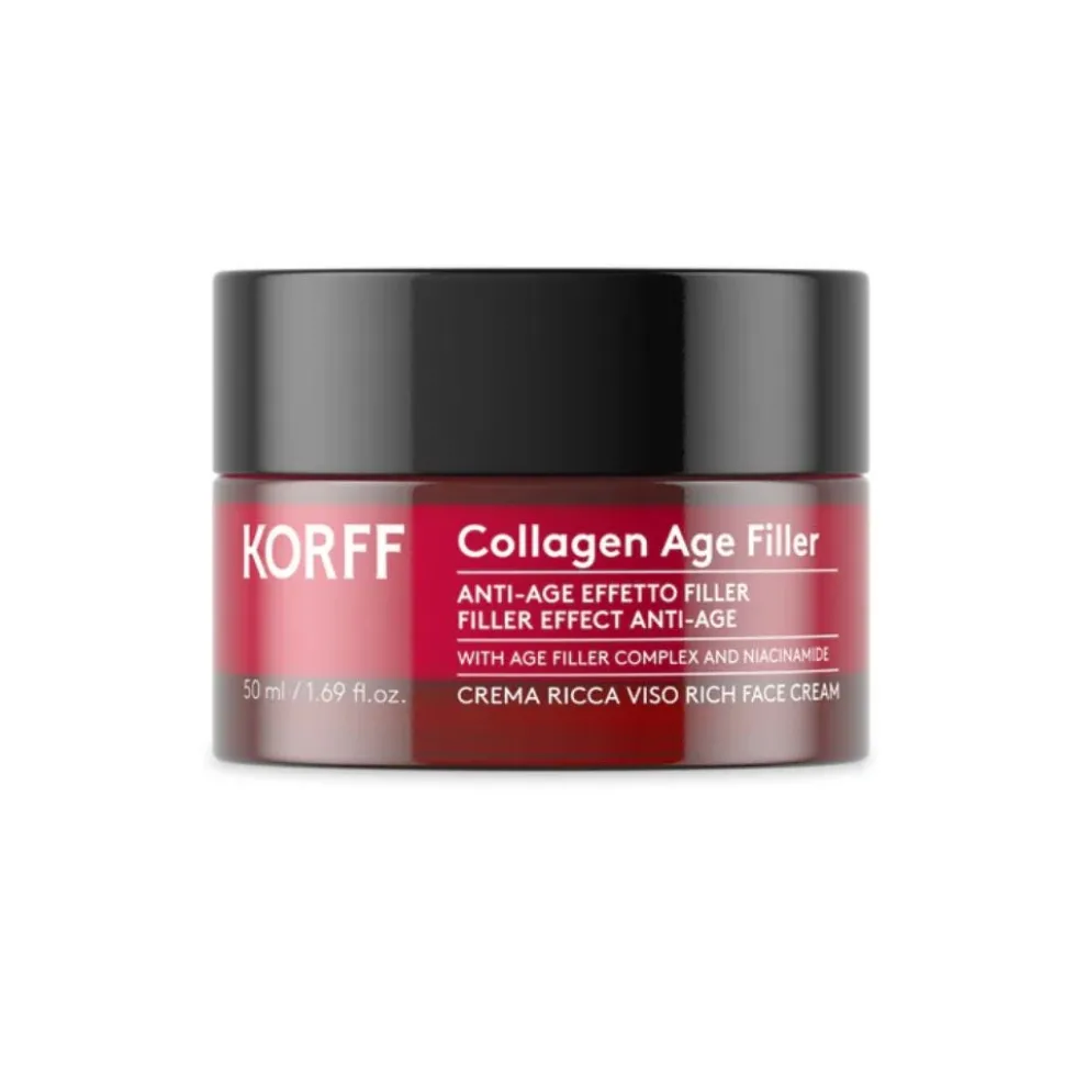 Korff Collagen Age Filler - Crema Ricca Viso Anti-Age Effetto Filler, 50ml