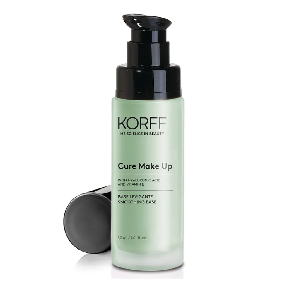 Korff Cure Make Up - Base Levigante Effetto Anti-Rossore Colore N.03 Vert, 30ml