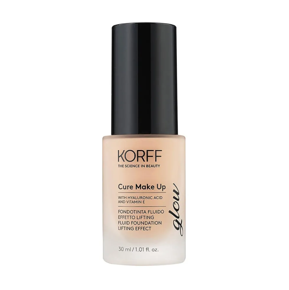 Korff Cure Make Up - Fondotinta Fluido Effetto Lifting Glow Colore N. 01, 30ml